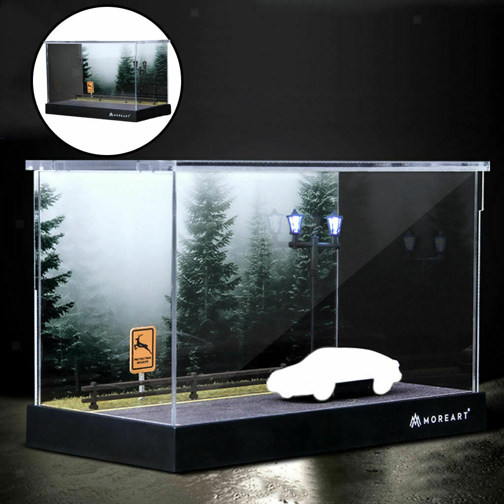 1:64 Scale Parking Lot Scene Models Display Case Home Collection Gifts