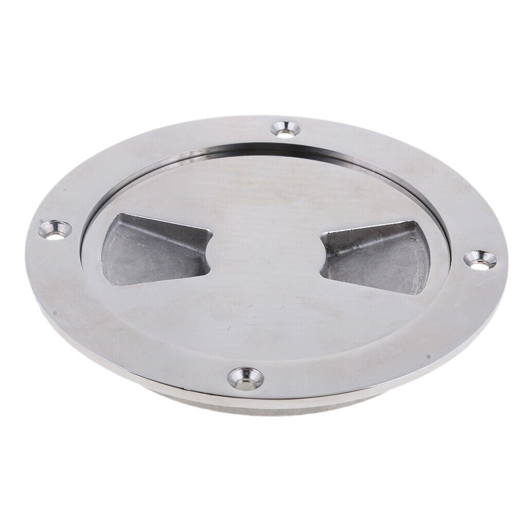 Heavy Duty Boat Deck Plate 4" Marine Yacht 304 Stainless Steel Deck Plate