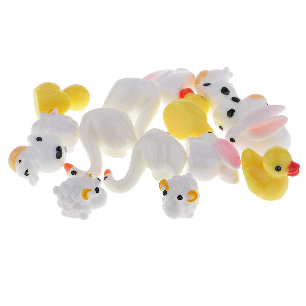 15 Mini Cute Animal Decors Art Home Decor Landscape Ornament DIY Garden Gift