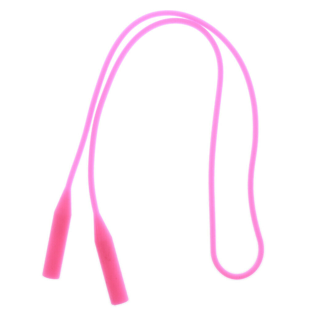 2pcs Adjustable Silicone Eyeglasses Rope Chains Sunglasses Lanyard String Holder