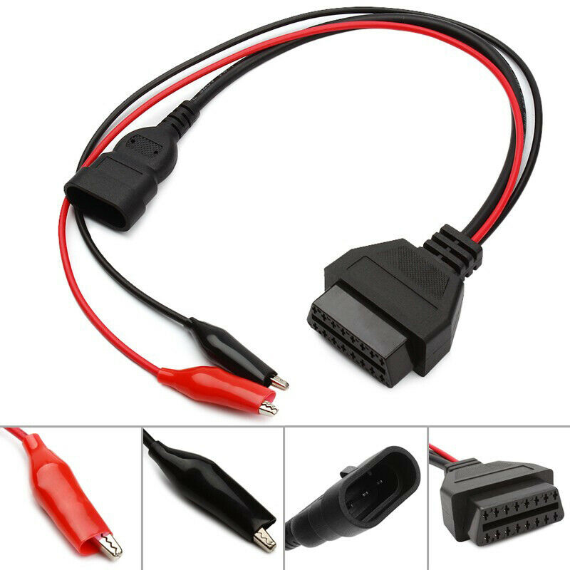 For Fiat 3 Pin Alfa Lancia to 16 Pin OBDII OBD2 obd-II Connector Adapter Auto G8