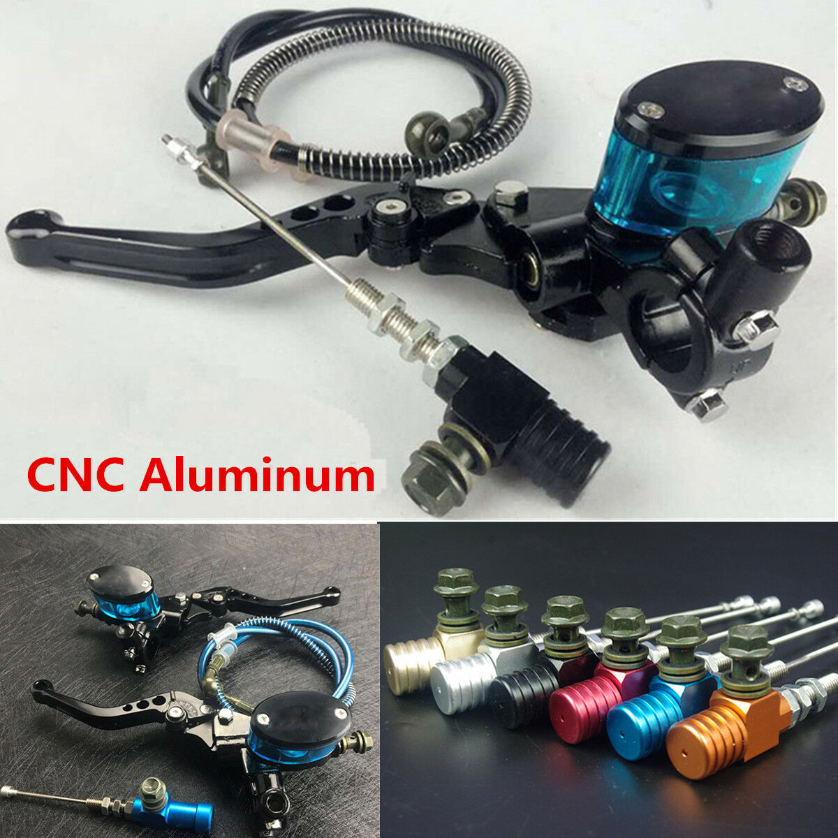Motorcycle Hydraulic Clutch Lever Master Cylinder Knitting Oil Hose & Brake Pump