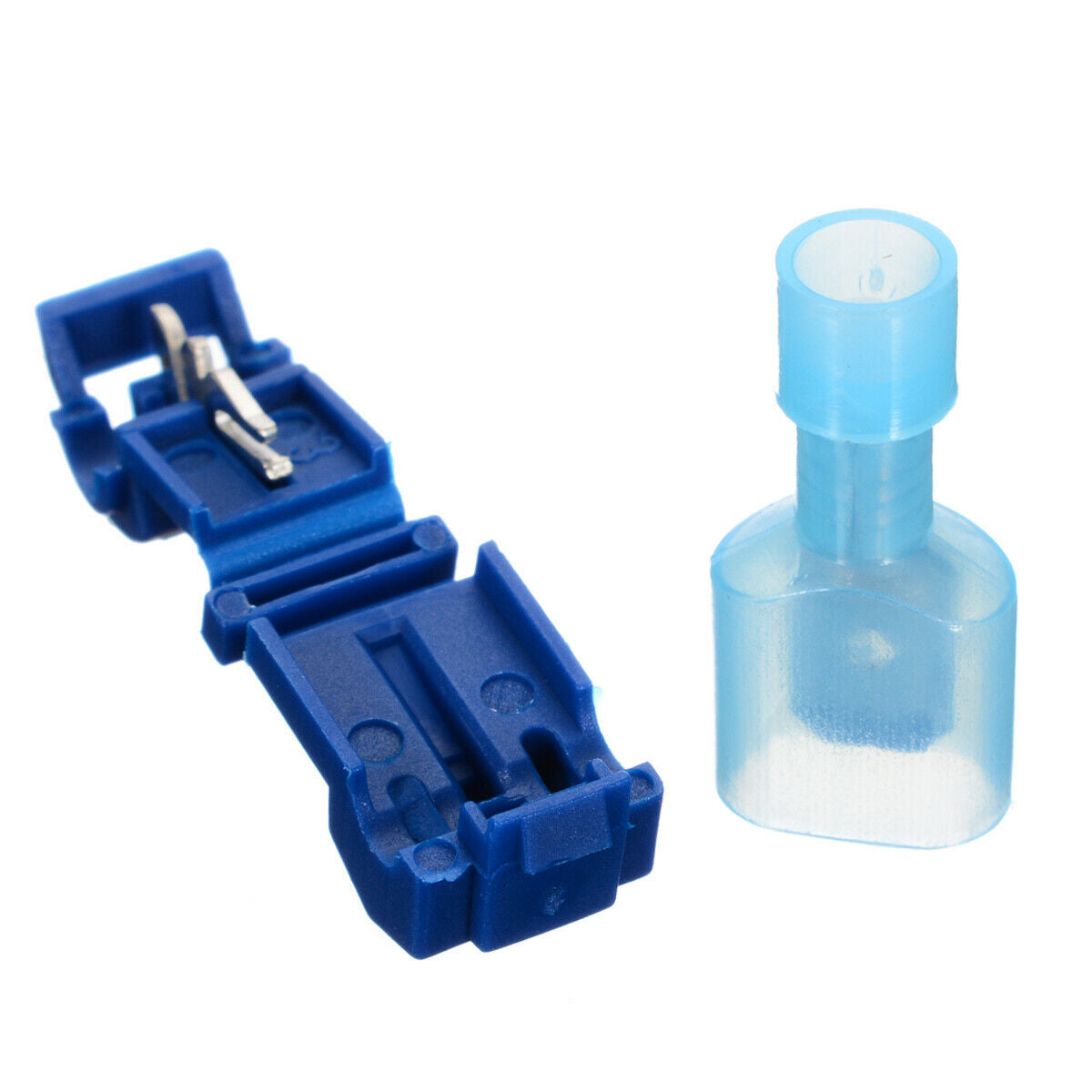 40p/Set T-Taps & Male Insulated Quik Splice Lock Wire Terminals Connectors Blue