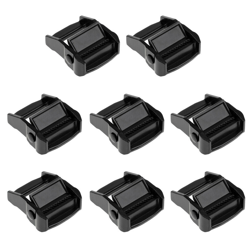 Lot 8 Tie Down Strap Buckle Free Diving Scuba Diving Belt Buckle 38mm Black