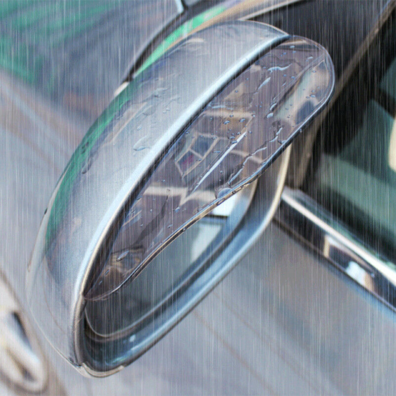 2xCar Rear View Mirror Mirror Rain visor Rain Eyebrow Universal Auto Acce^ENCHA