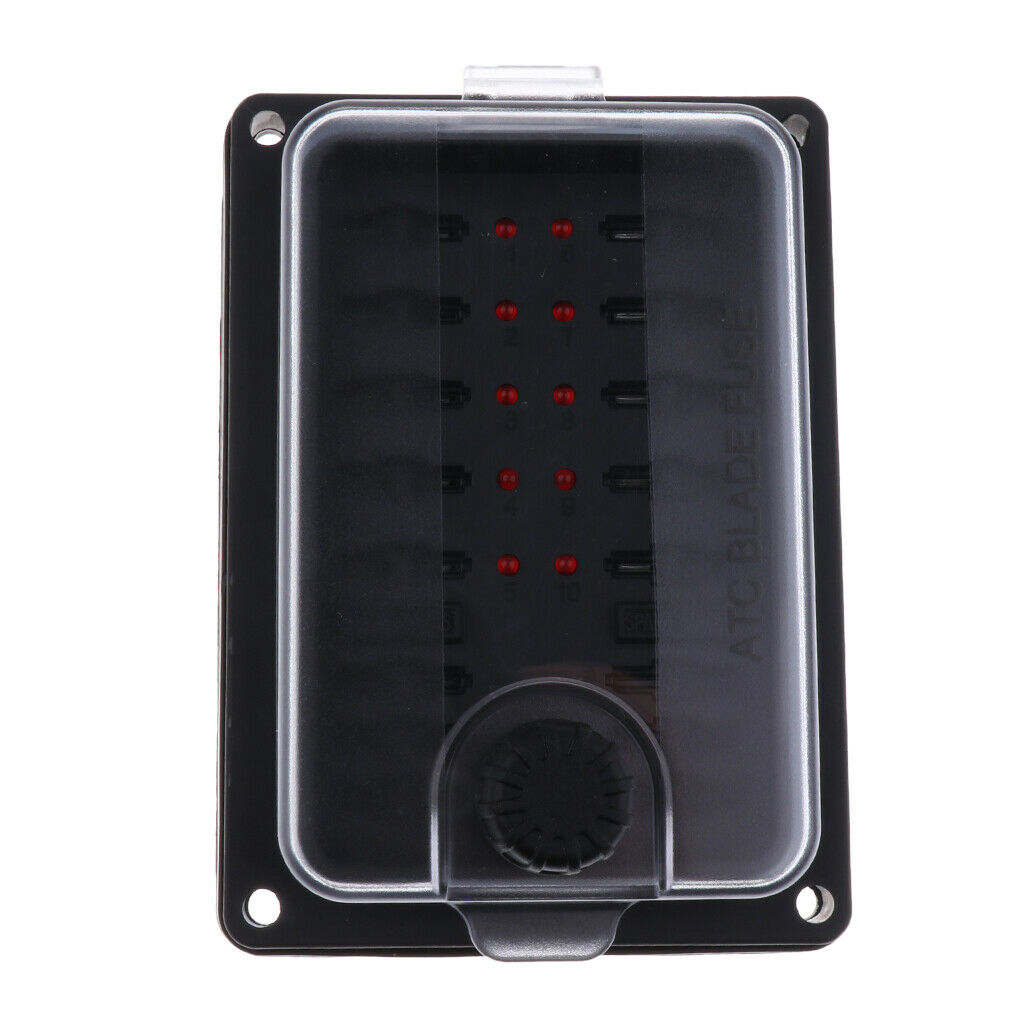 High Quality 10 Way Car Boat Auto Waterproof Blade Fuse Box Holder Block ATC