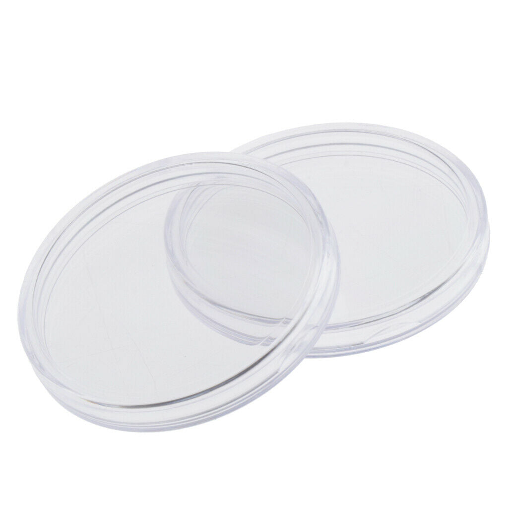 100 Pieces Coin Capsules Coin Case Storage Container for Coin Penny Organizer