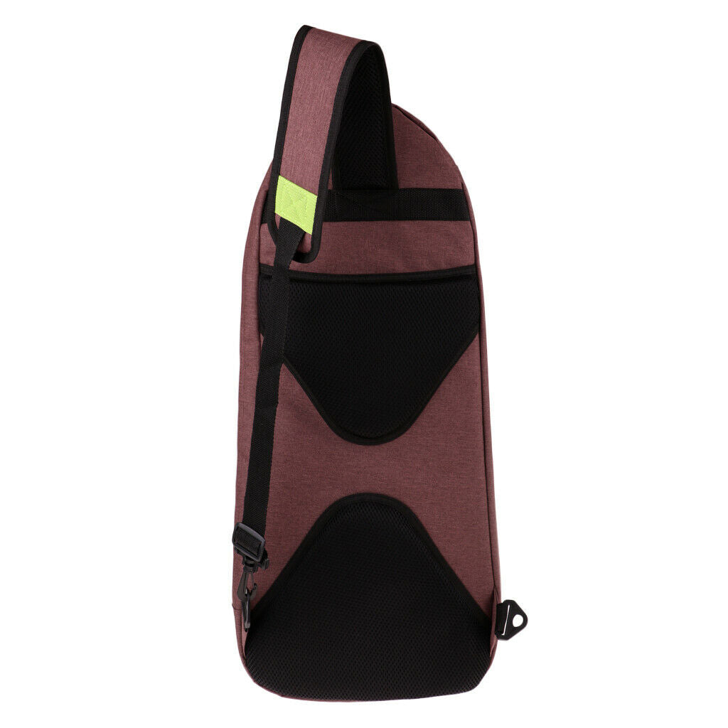 Sport Badminton Racket Bag Single Shoulder Outdoor Multi-Purpose Pack Coffee