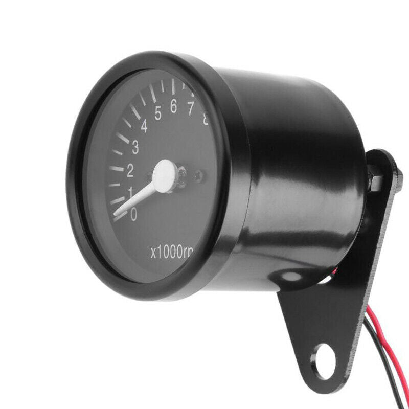 12000RPM Motor Bike 12V DC Universal LED Motorcycle Tachometer Speedometer Gauge
