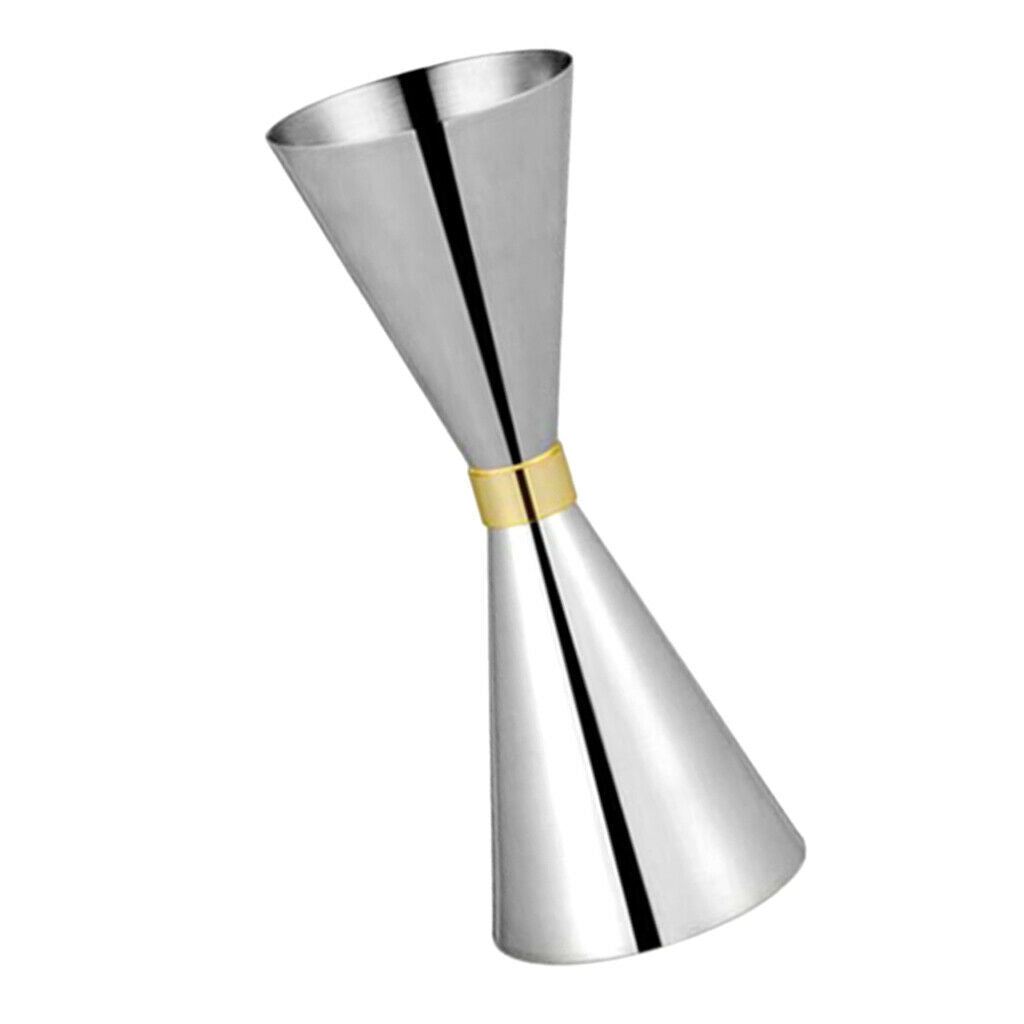 2 Pcs Stainless Steel Double Cocktail Jigger Bar Jigger 30&45ml and 45&60ml
