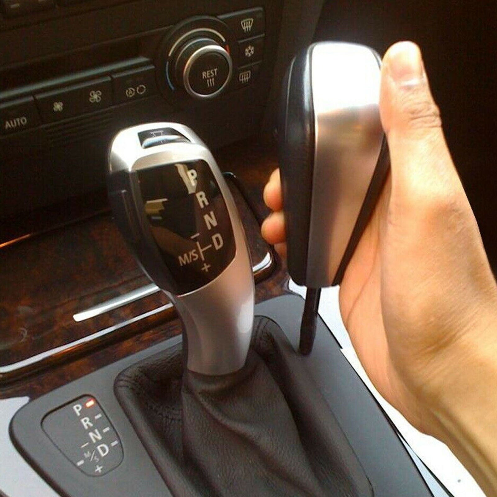 F30 Style LED Illuminated Shift Knob Gear Selector Upgrade For BMW E90 E92 E93