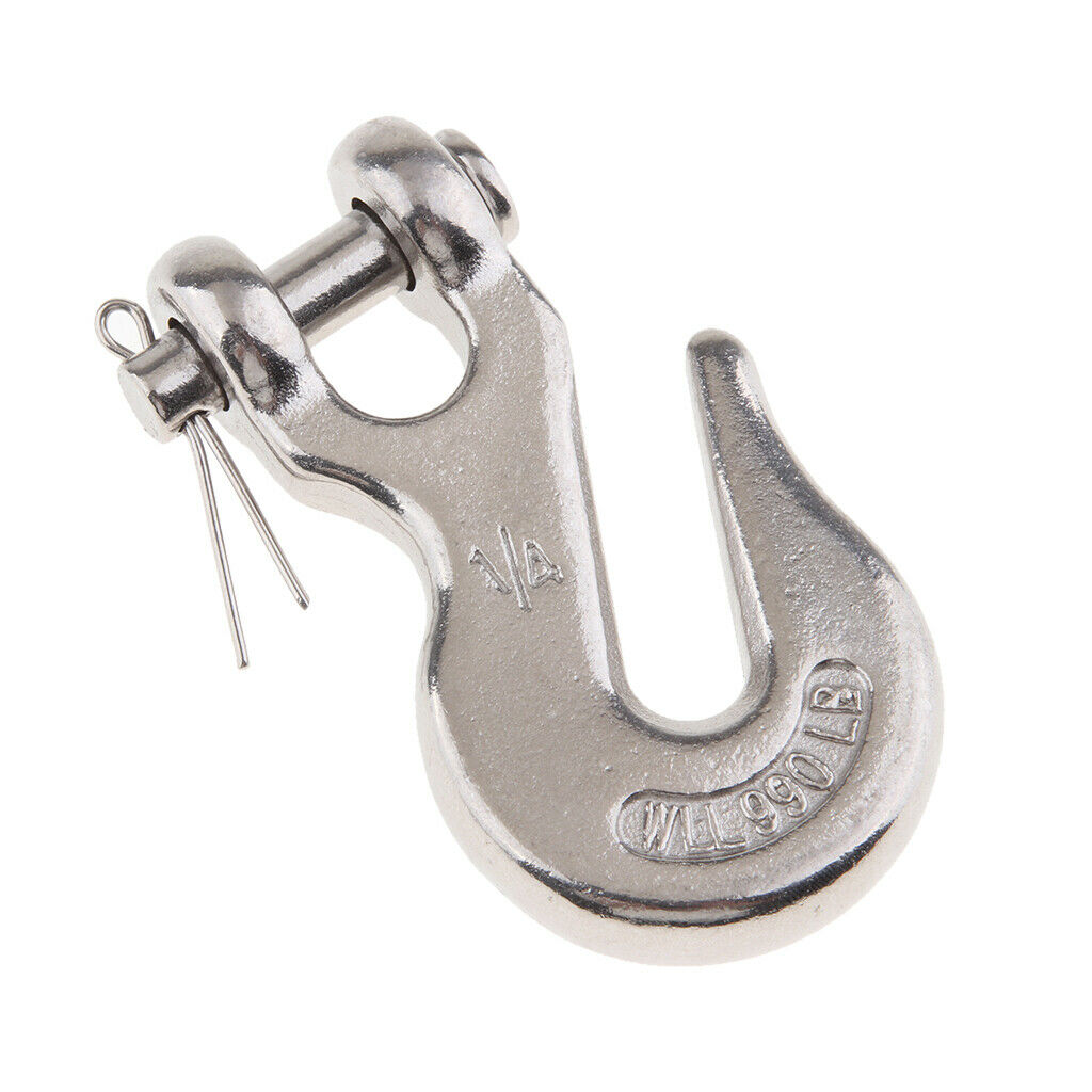 316 Stainless Steel Hardware 1/4 Inch Clevis Grab Slip Hook Lifting Chain