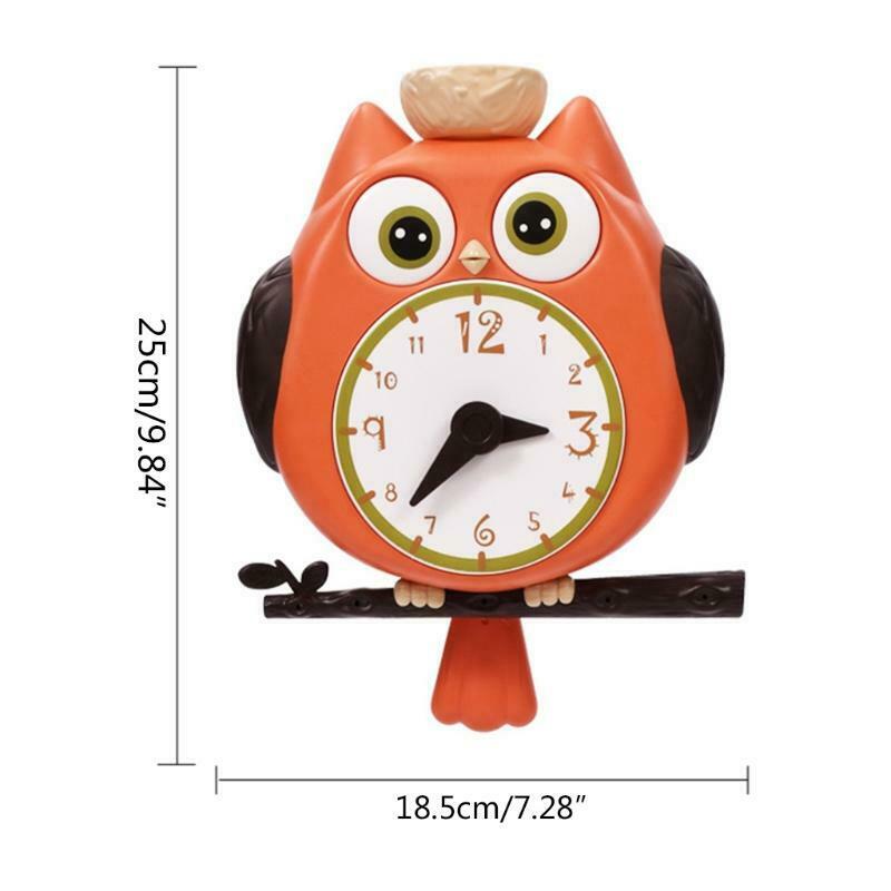Rotatable Baby Bath Set Toys Owl Clock Cup for Infants Baby Boys