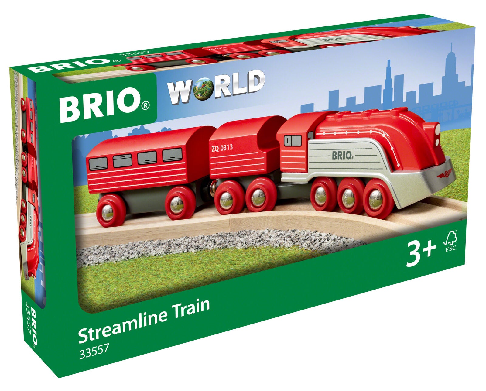 33557 BRIO Streamline Train Wooden Railway Plastic Engine Speed Train Age 3yrs+