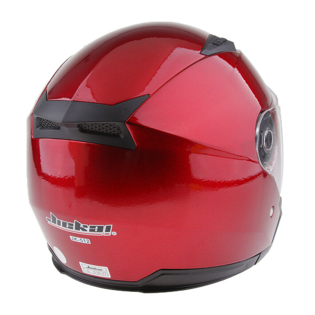 Motorcycle 3/4 Open Face Helmet Double Face Mirror Helmet Flip up Sun Shield