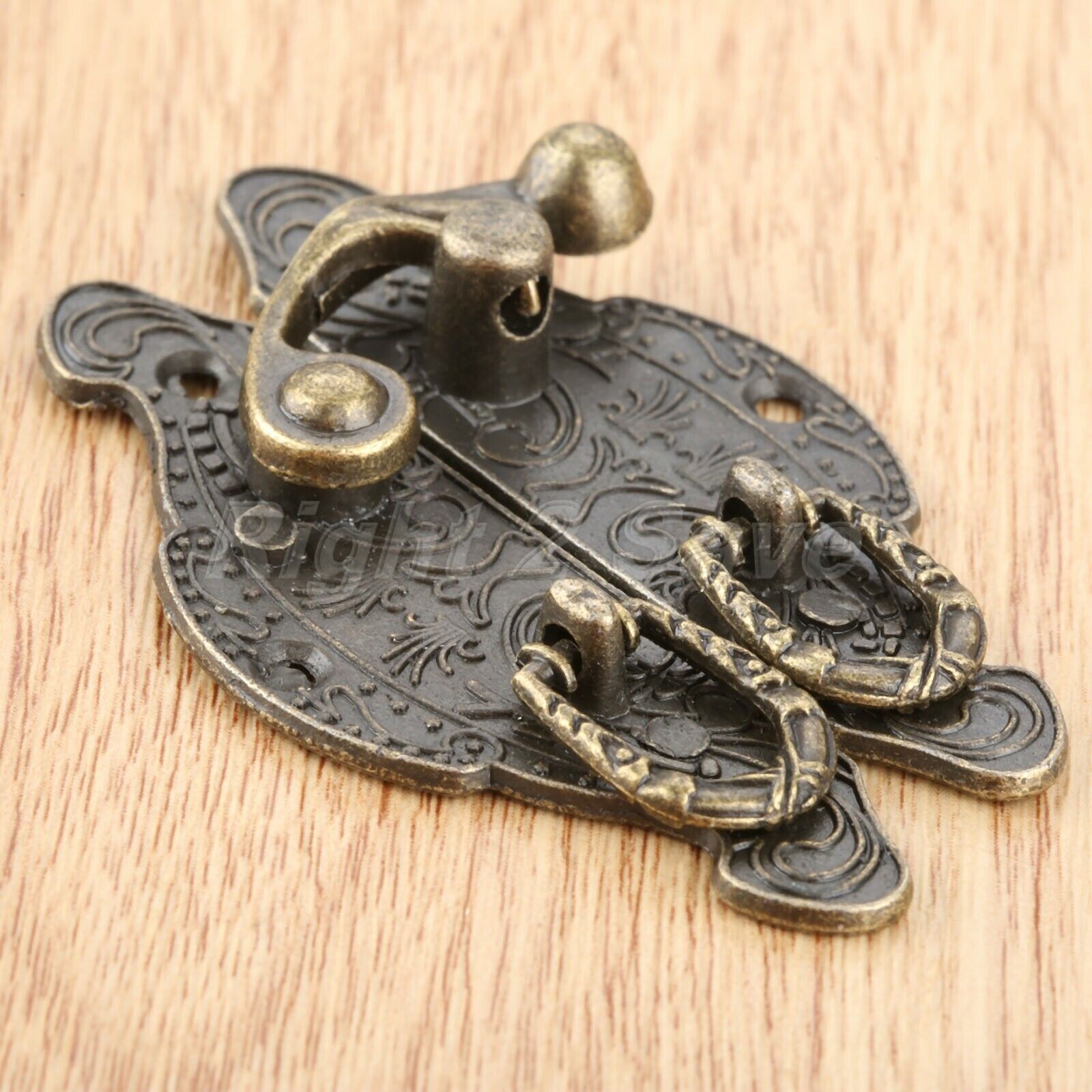59*39mm Unique Amboss Suitcase Jewelry Box Latch Clasps Trinket w/ 4pcs Hinges