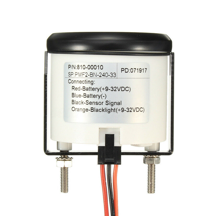 12/24V 52mm Universal Car Marine Fuel Level Gauge Trim Tank Indicator 240-33Ohms