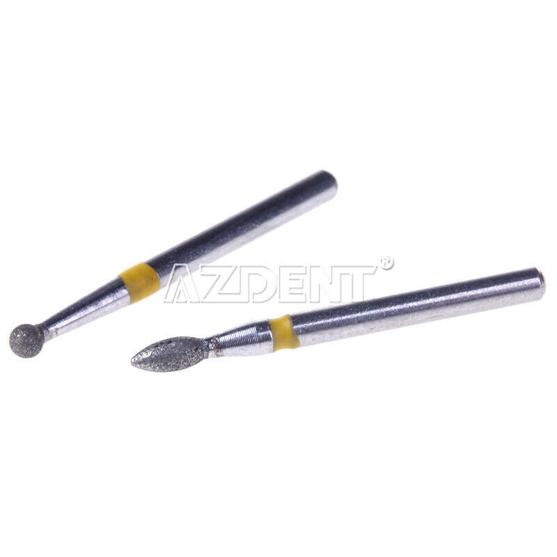 100XDental Diamond Burs FG-105 for Porcelain Ceramics Composite Polishing 10Pc/P