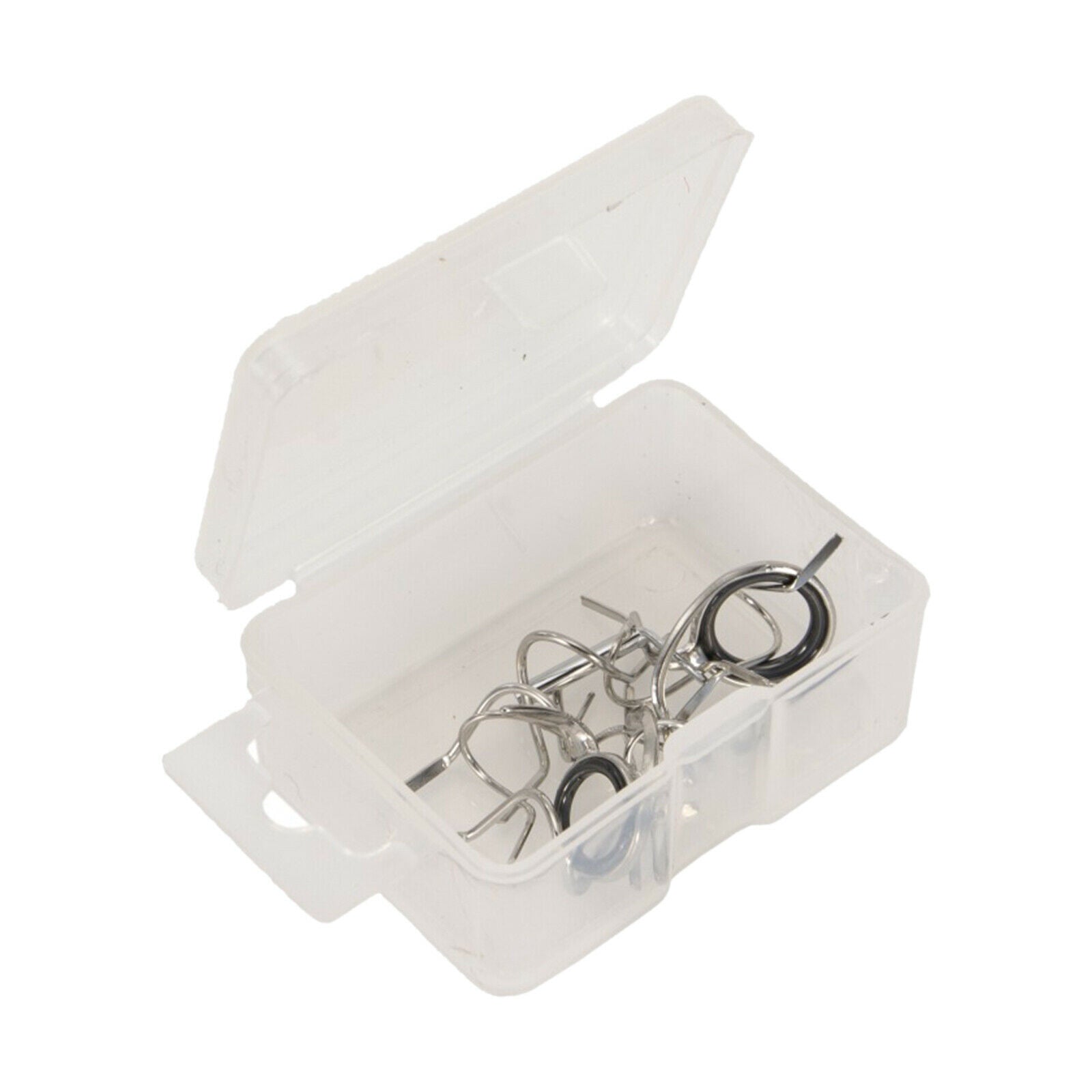 Fly Fishing Rod Guide Hard Tip Top Eye Rings Replacement Repair Storage Case
