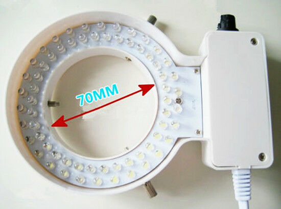 LED Ring Lamp Brightness Adjustable 70mm Inner Diameter Microscope Light Source