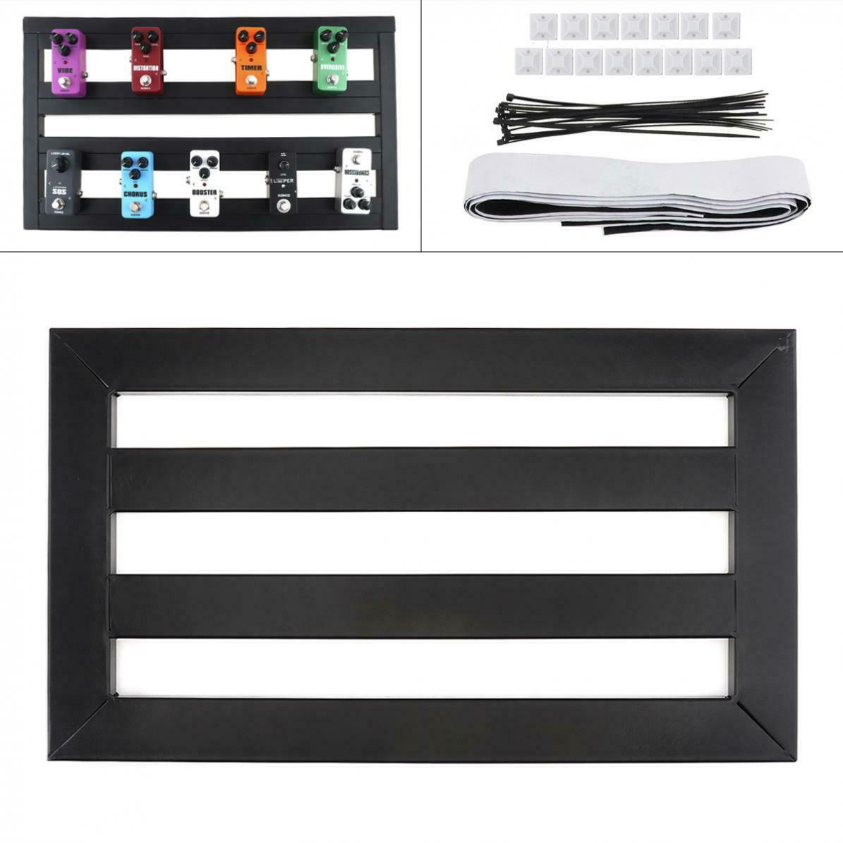 Guitar Pedal Board Guitar Effect Pedalboard w/ Cable Tie & Stator-Small
