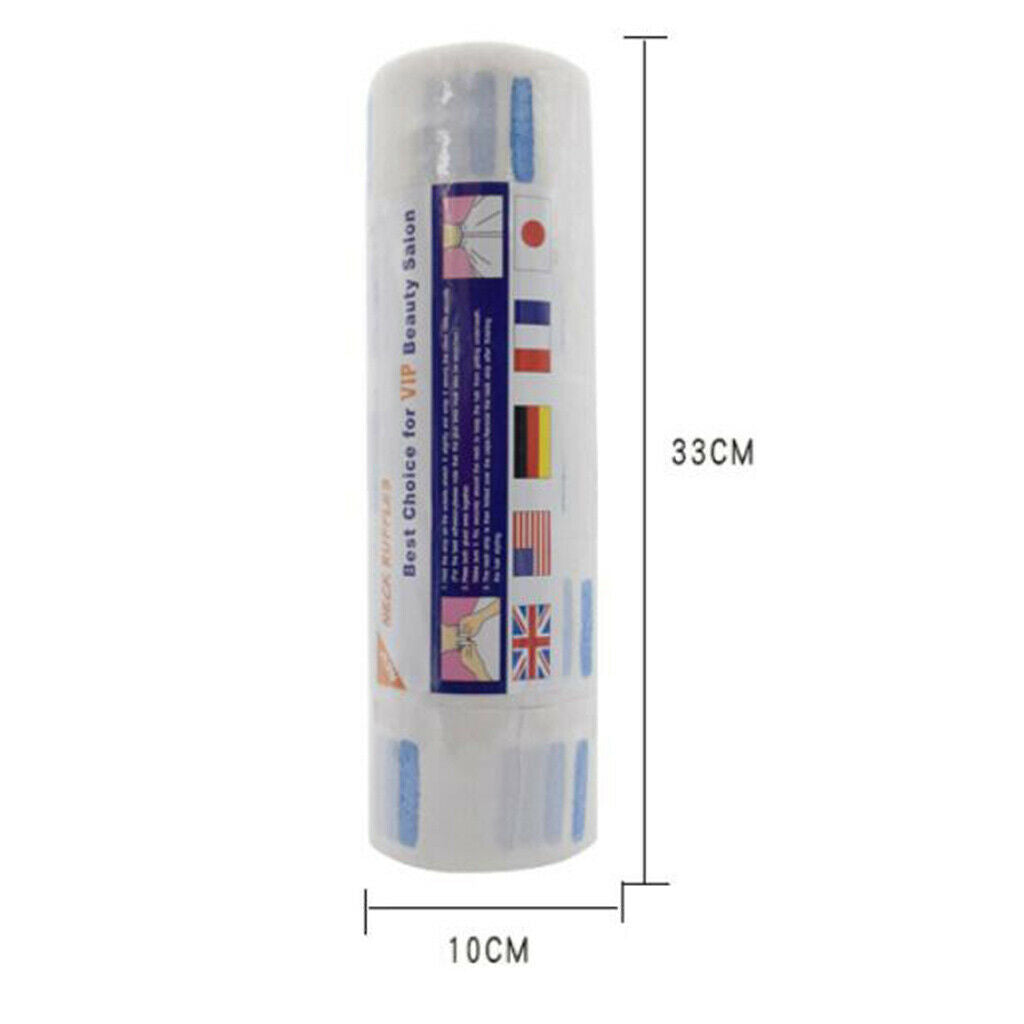 5x Neck Ruffle Roll Paper Disposable Haircut Collar Hair Salon Accs white