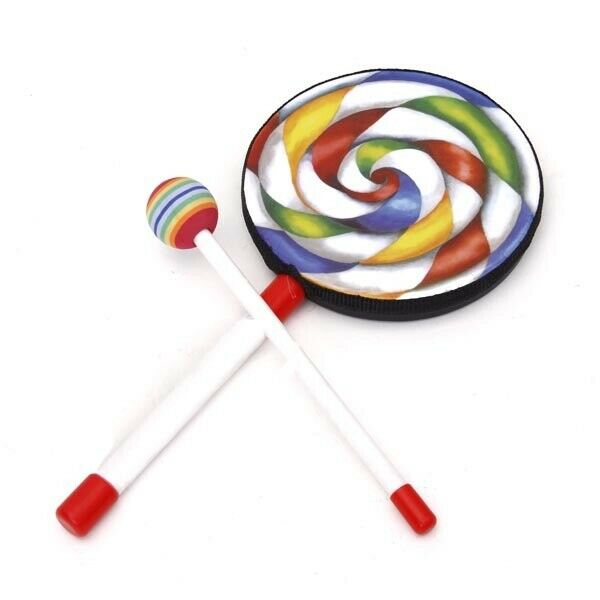 Lollipop Hand Drum with Mallet Set