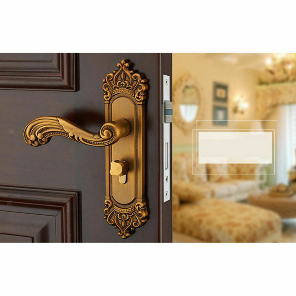 Door Handle Lock Zinc Alloy Interior Door Handle Kitchen Washroom Bathroom