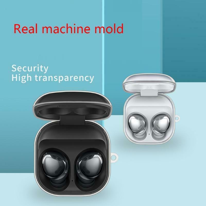 For Galaxy-Buds Pro/Live Wireless Headphone Case TPU Transparent Cover Sleeve