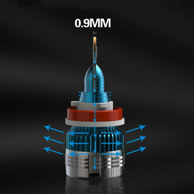 2X Car Light Lamp H4 LED Headlight Bulb Led Conversion Kit 52W 6000lm 6000K IP67