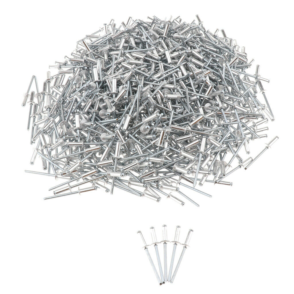 500 PACK DOME HEAD   RIVETS OPEN BLIND STAINLESS STEEL 4mm 4.0x16mm
