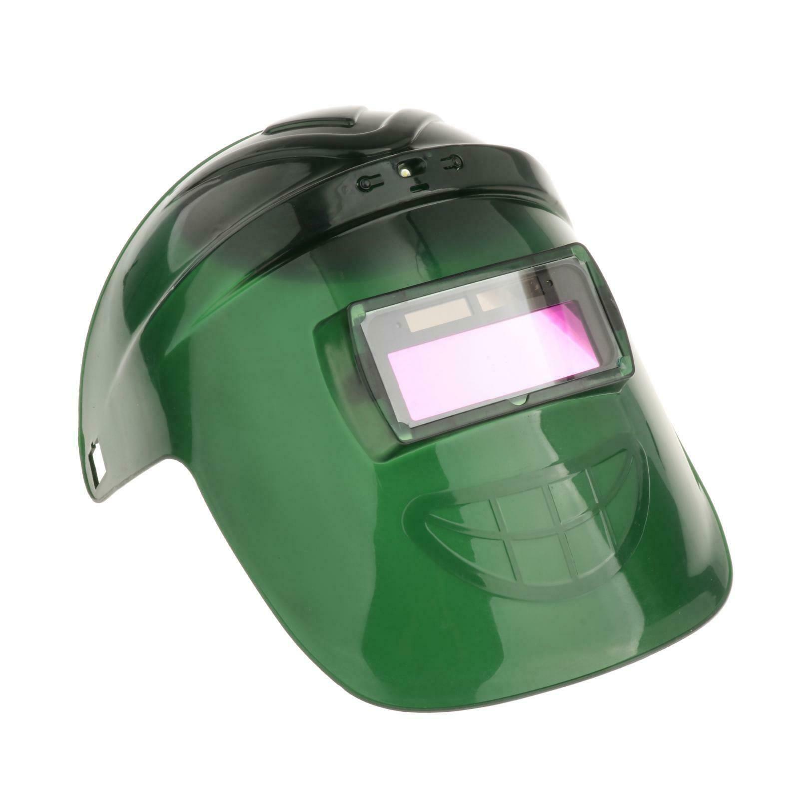 Solar Welder Helmet Auto-Darkening Welding Helmet   w/LED Lights & Fans