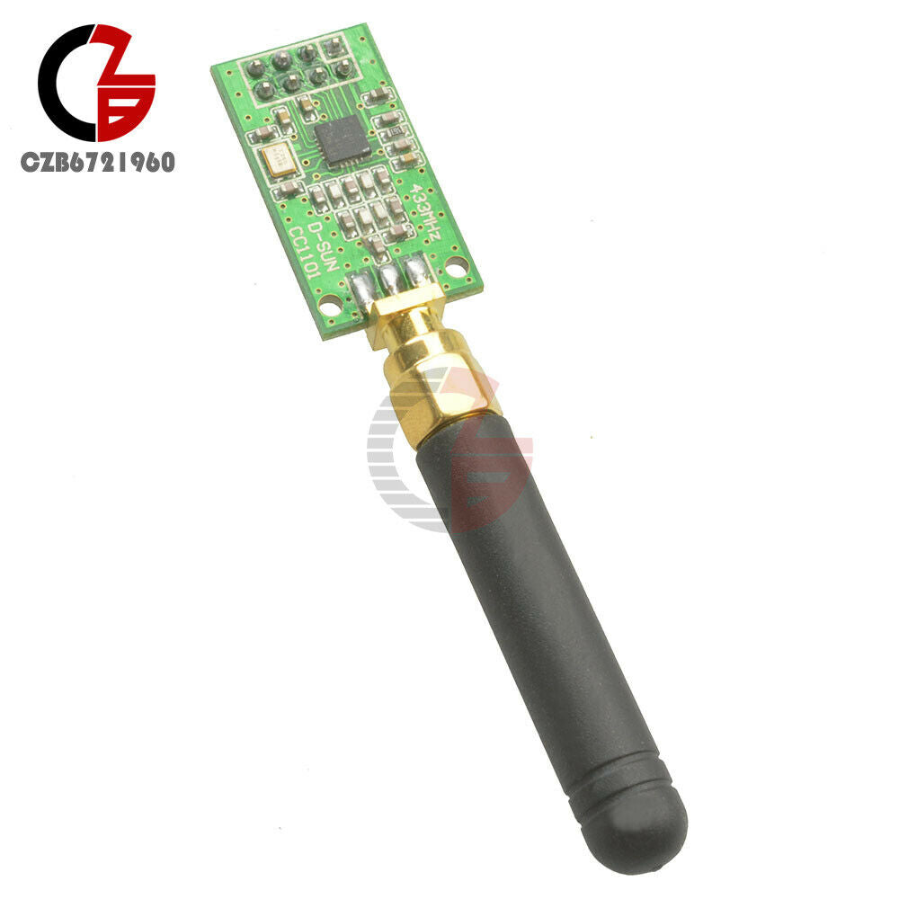 10X CC1101 Wireless Transceiver 315/433/868/915MHZ+SMA Antenna Wireless Module