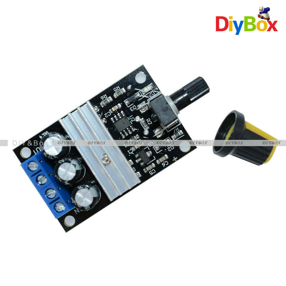 DC 6V 12V 24V 28V 3A PWM Motor Speed Control Switch Controller Black For DC Moto