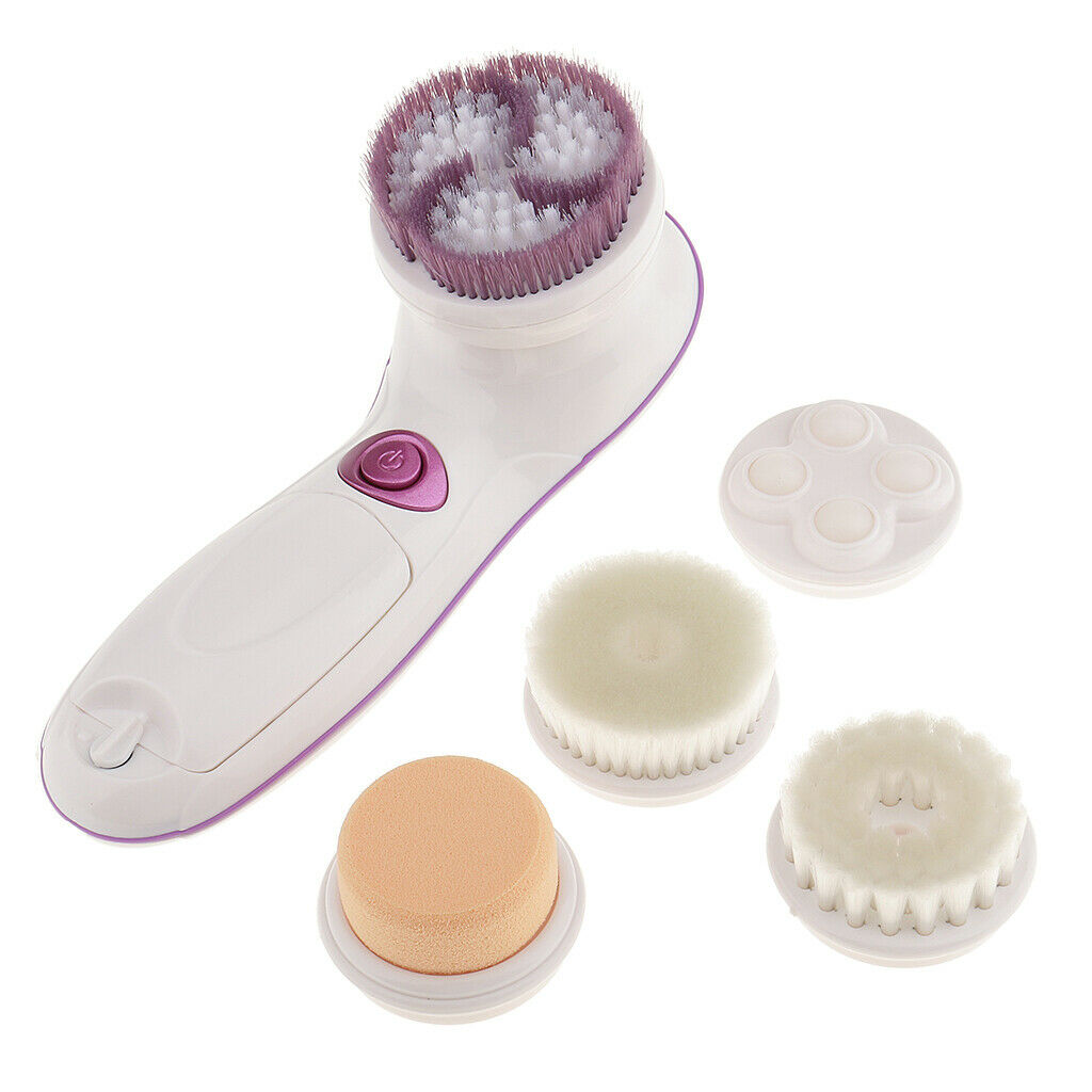 Pro 5 in 1 Electric Facial Cleansing Brush Face Cleaner Skin Care Massager