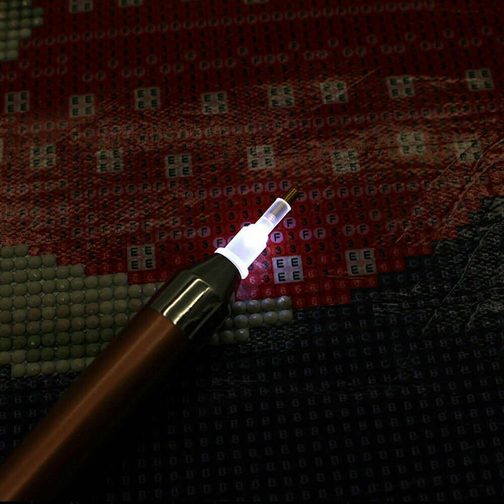 USB Rechargeable Point Drill Pen Diamond Painting Pen Lighting Cross Stitch DIY