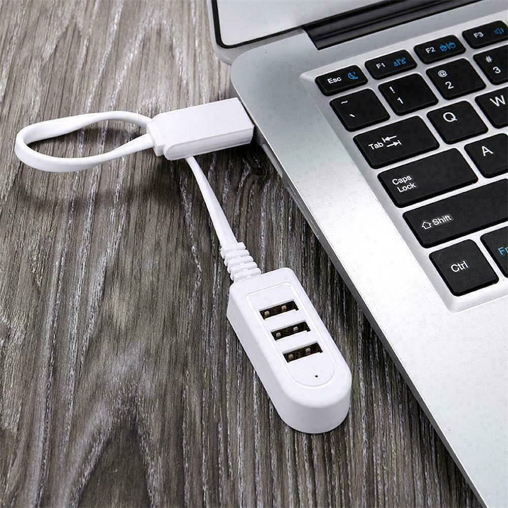 USB HUB 2.0 Splitter 3 Port Adaptor PC Laptop High Speed Extension Extender USA