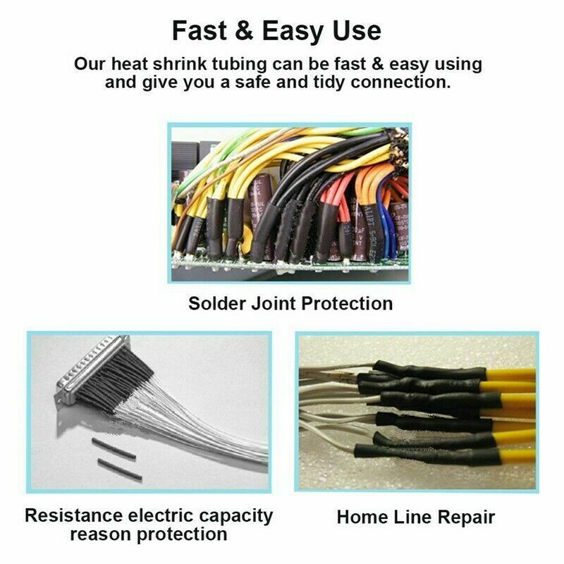 400X 3:1 Waterproof Dual Wall Adhesive Heat Shrink Wire Heatshrink Tubing Kits N