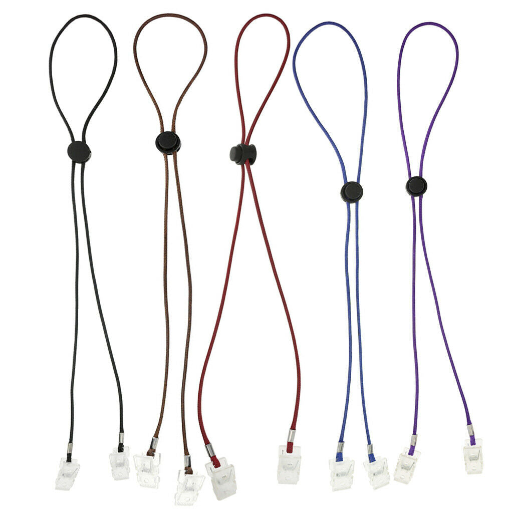 5 Pcs Napkin Clip Strap Lanyard Bib Holder Neck Chain for Elderly