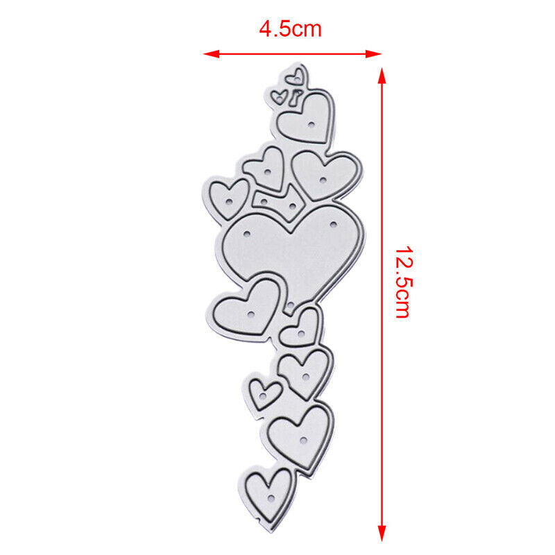 Flying Heart Metal Cutting Dies Stencil Embossing DIY Scrapbooking Card C.l8