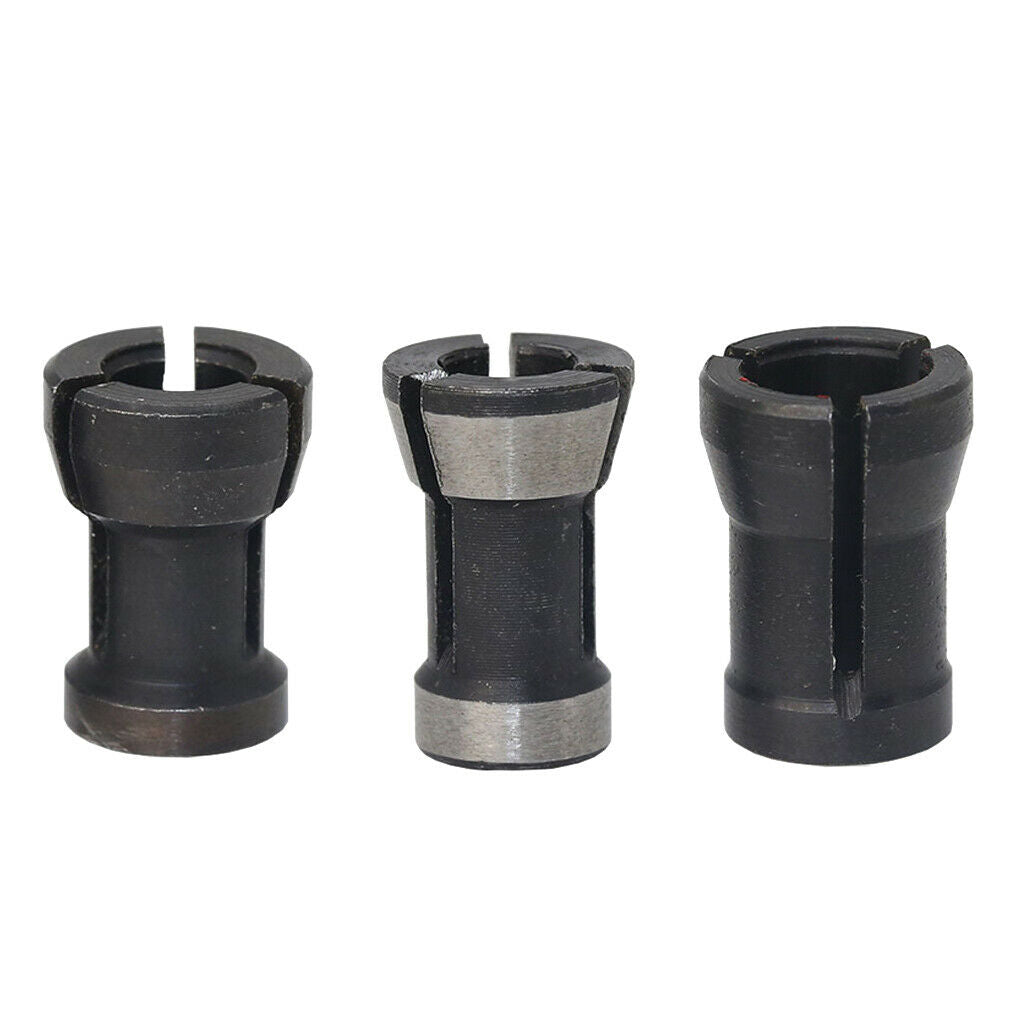 3pcs Precision Collet Chuck Head Milling Chuck Adapter Woodworking Tools