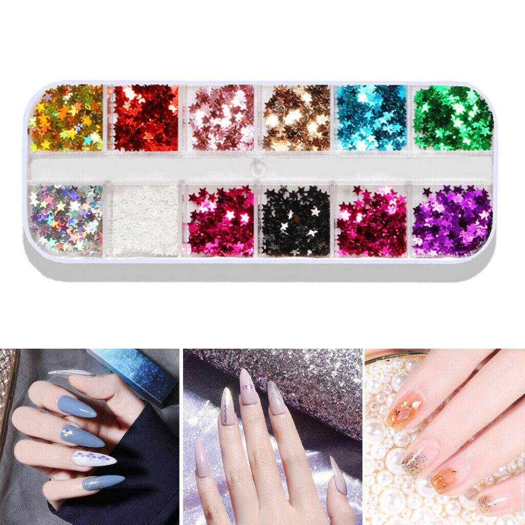 Nail Geometry Paillette Tinsel Fragments Make up Eyes Glitter Decals Design