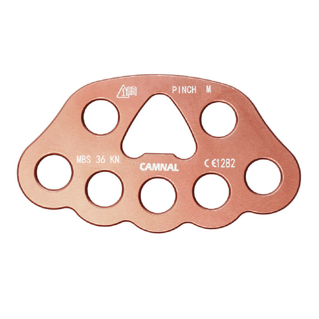36kN Rigging Plate Bear Paw Anchor Multipliers Rope Connector for Rock Climbing