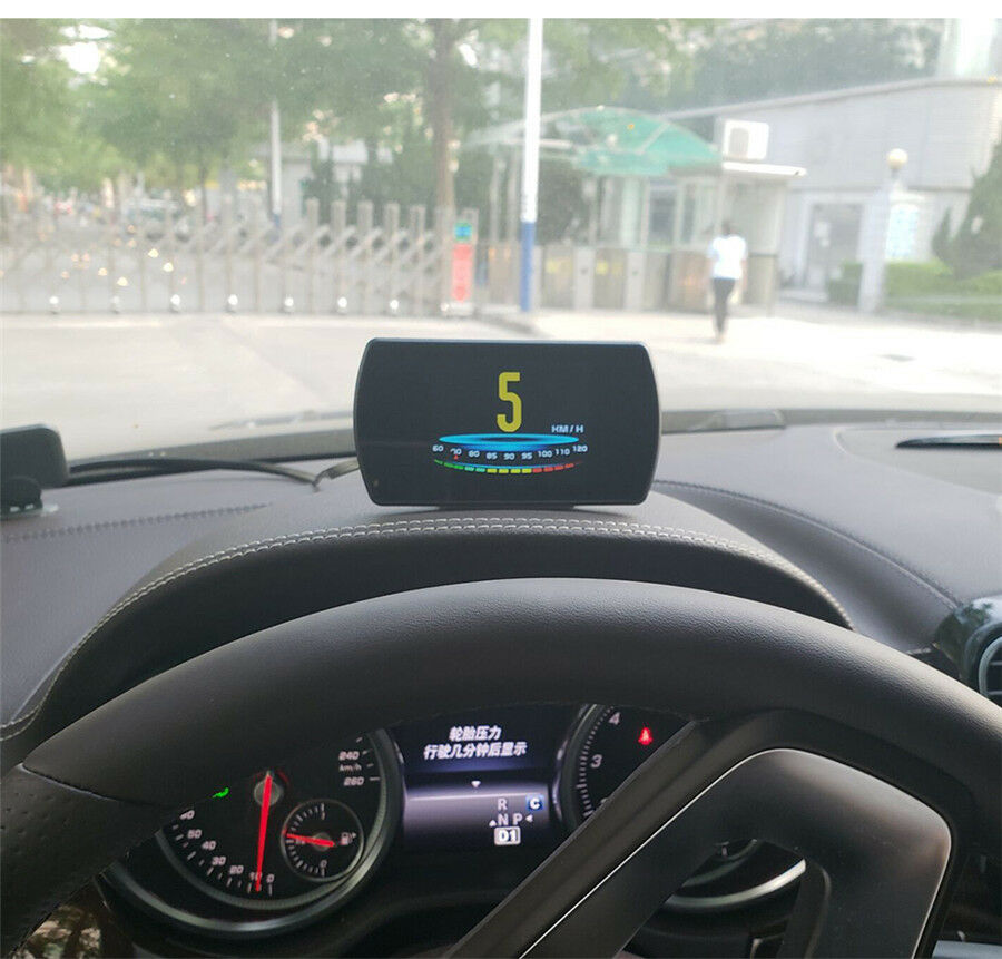 Multi-function LCD Smart Display Car Computer OBD Hud Real Time Monitor Alarm