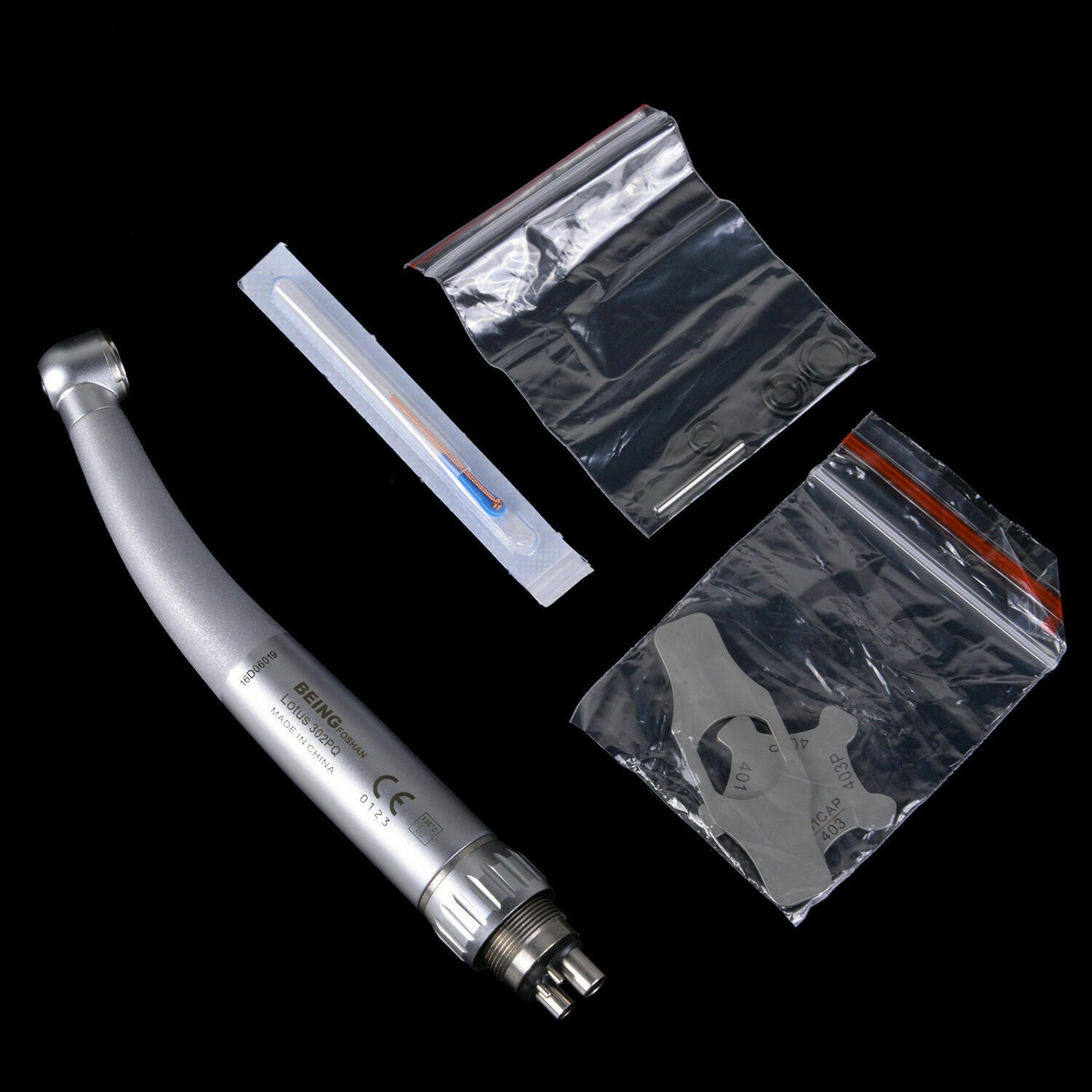 5 X Dental High Speed Handpiece Push Button Triple Water Spray & Quick Coupling