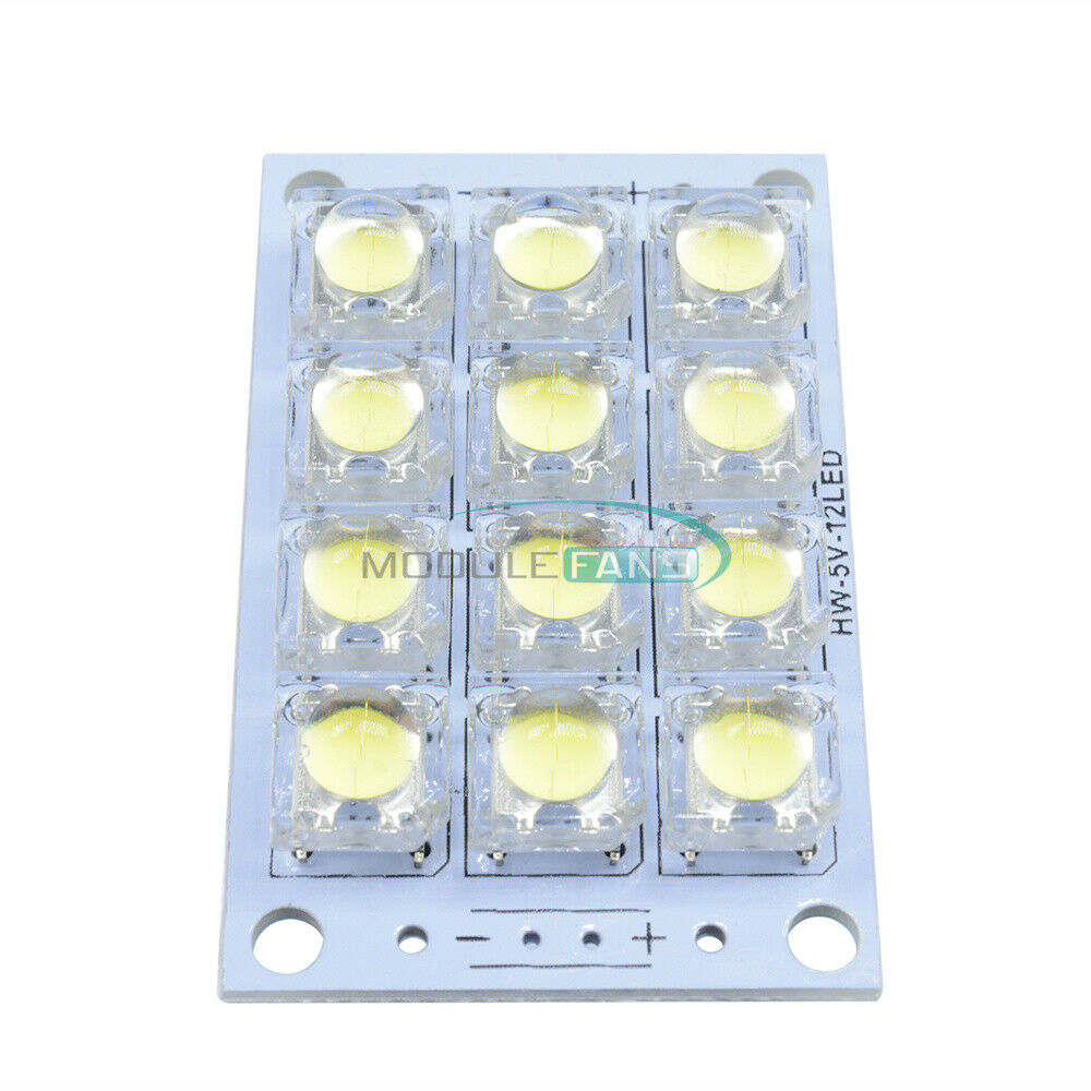 12 LED Super Bright White Piranha LED board Night LED Lights Lamp DC 3V-5V