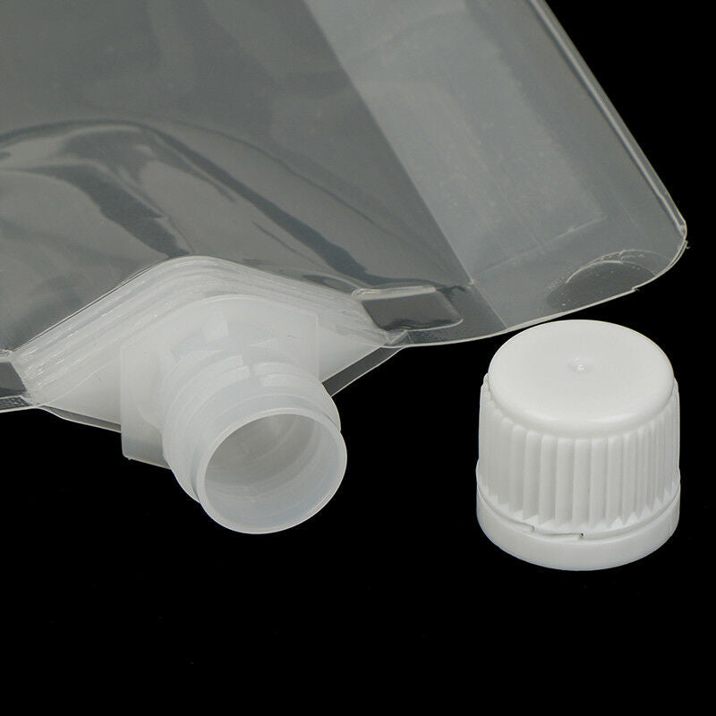 1PC 800ml DIY Plastic Transparent Cruise Drinks Pocket Flask Suction Fresh BagDD