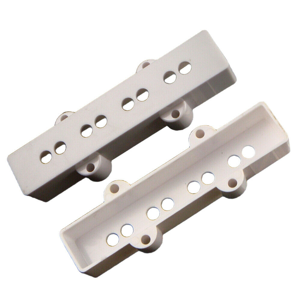Pack of 2 white bass pickup covers Neck & Bridge for JB Bass