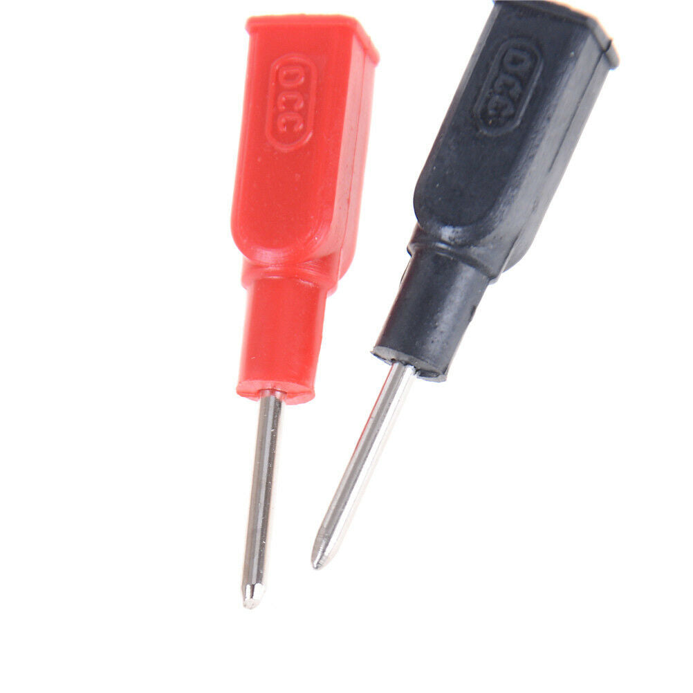2x DCC Copper 4mm Banana Female to 2mm Pin Tip Head For Multimeter Test Pr.l8