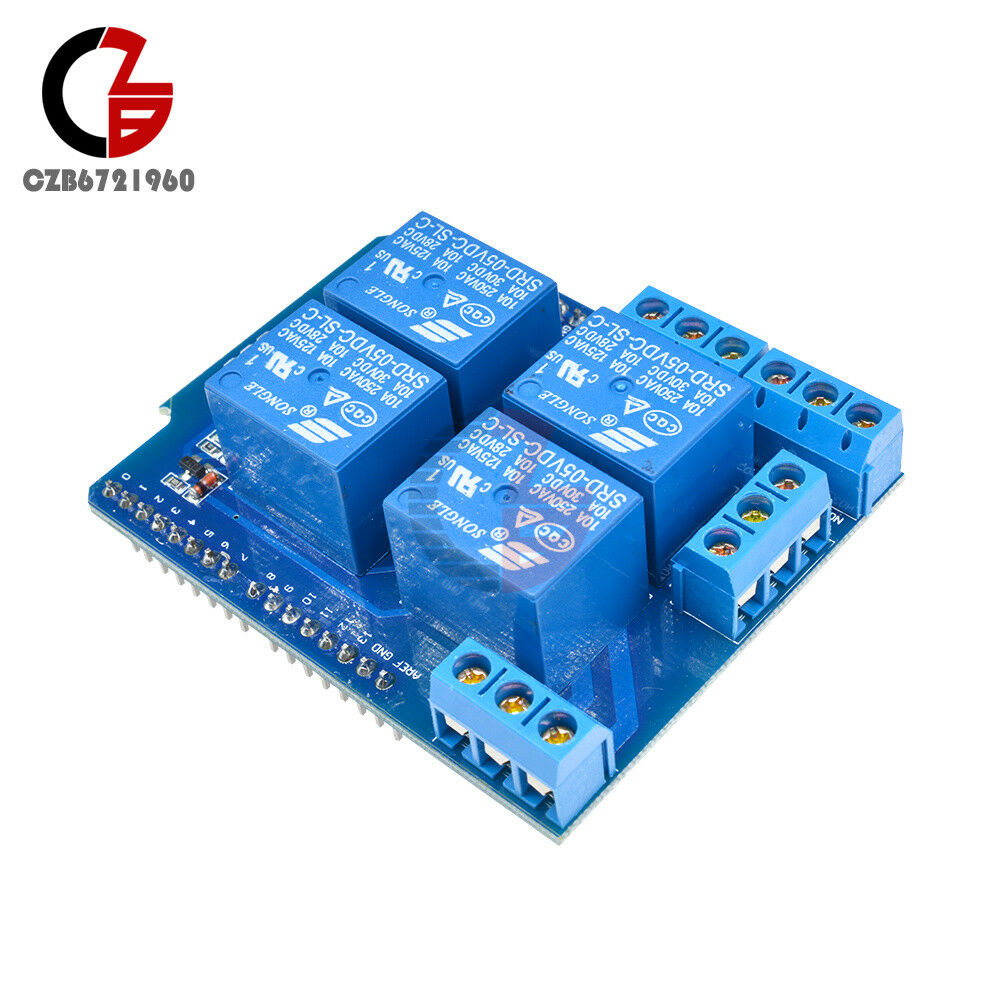 5V 4 Channel Relay Module Shield Terminal Expended Board 4CH for Arduino UNO R3